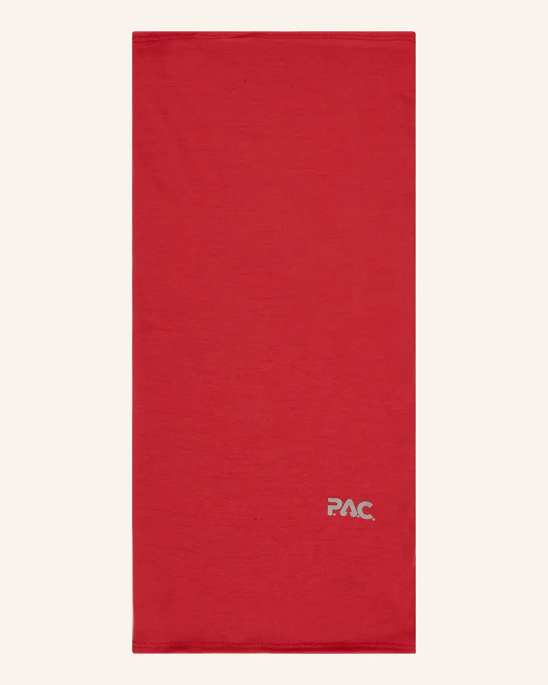 P.A.C. Multifunktionstuch Aus Merinowolle rot Rot