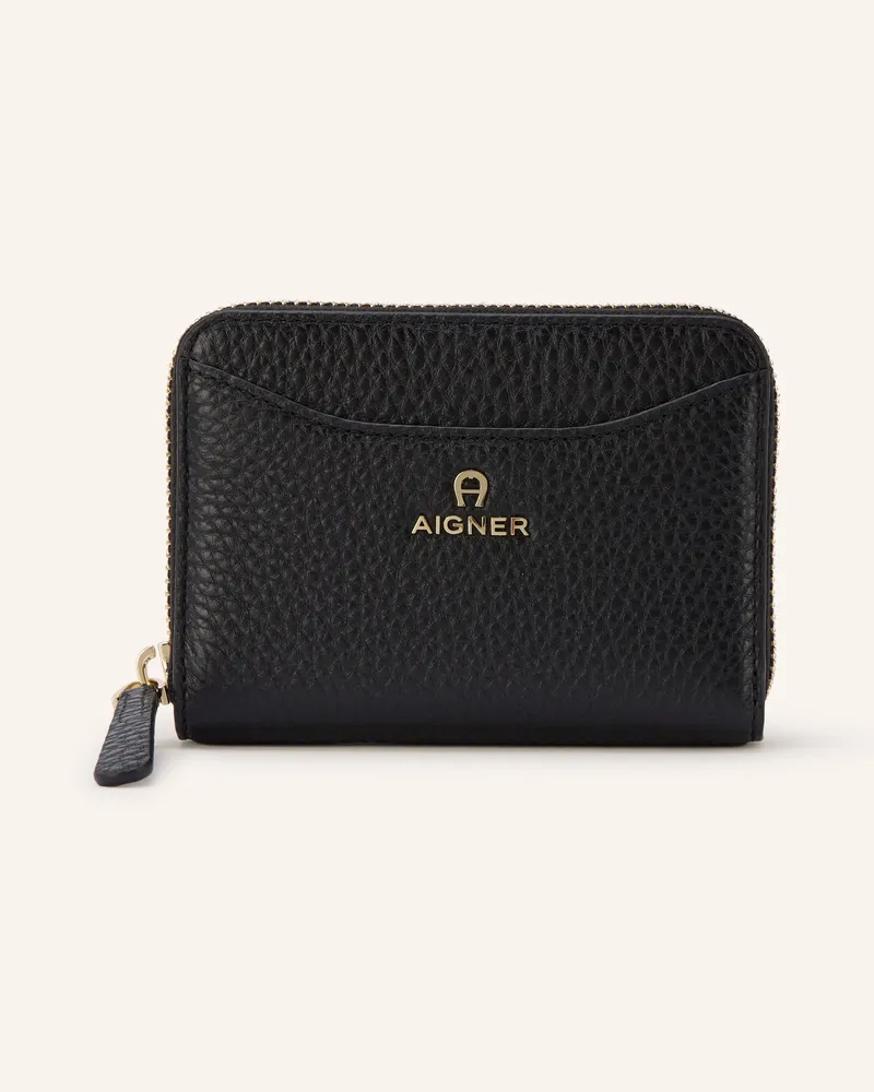 Aigner Geldbörse Marika schwarz Schwarz