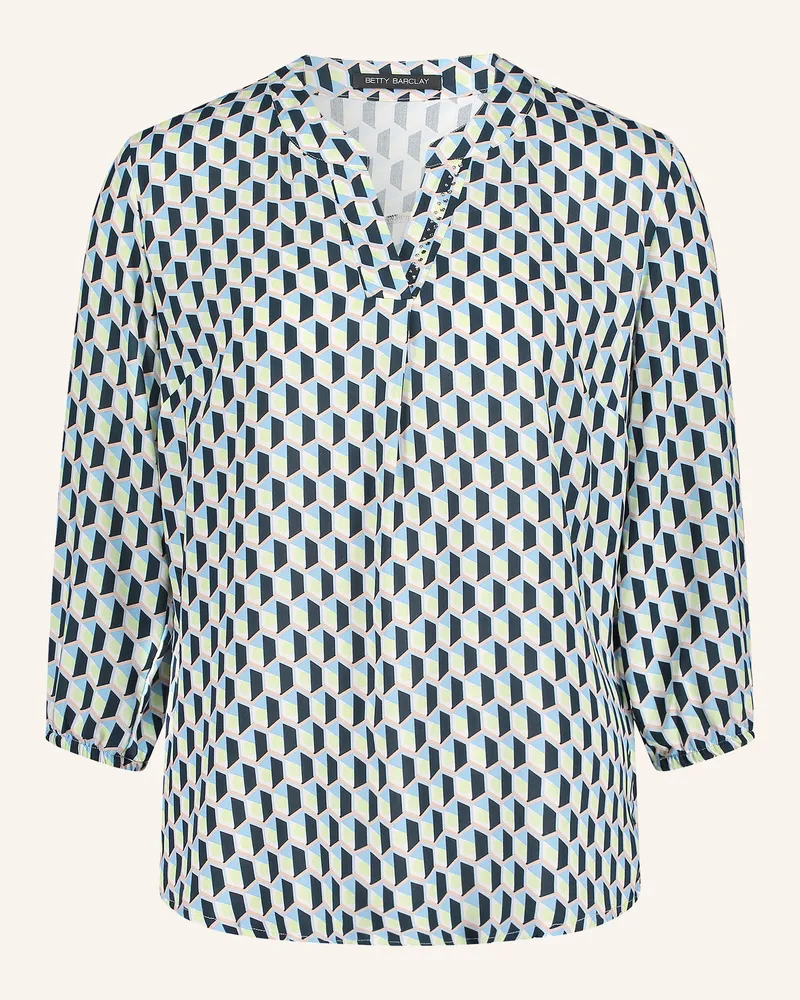 Betty Barclay Blusenshirt Mit 3/4-Arm Und Schmucksteinen blau Hellgrün