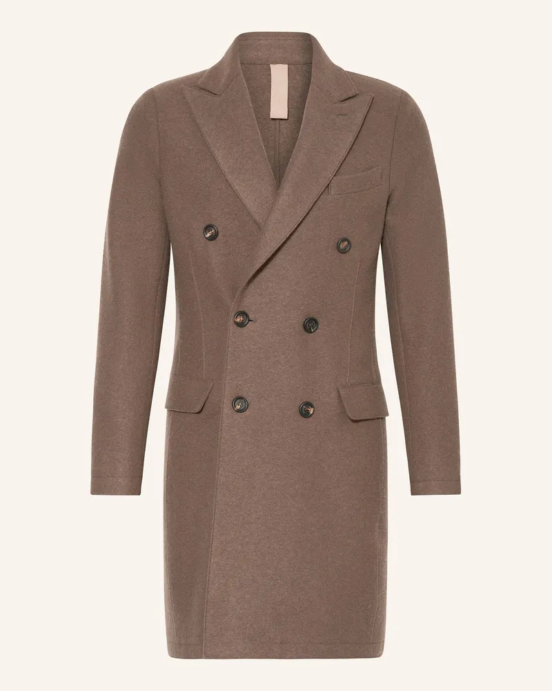 Eleventy Wollmantel braun Taupe