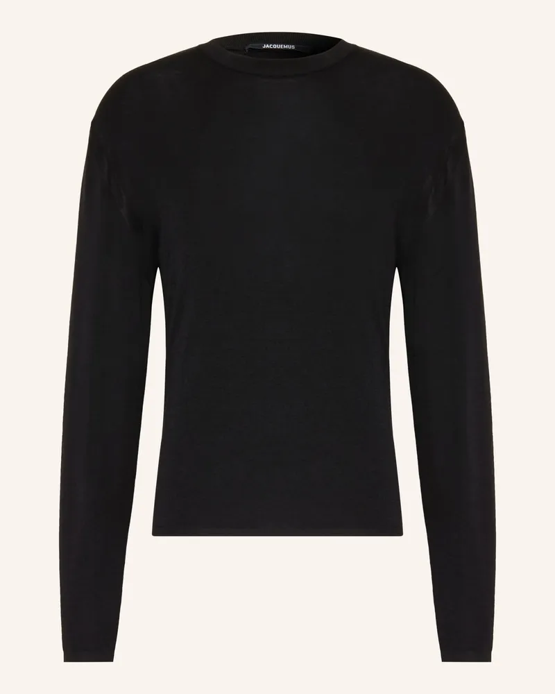Jacquemus Pullover La Maille Romarin Aus Merinowolle schwarz Schwarz