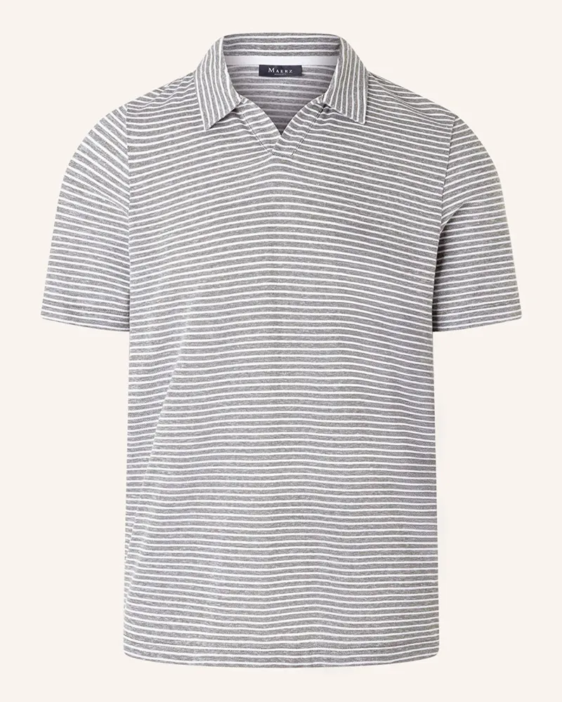 Maerz Jersey-Poloshirt Regular Fit Grau