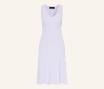 Strickkleid Mit Plissees Und Glitzegarn lila
