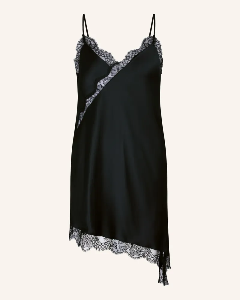 Hunkemöller Slipdress Asymmetric schwarz Schwarz