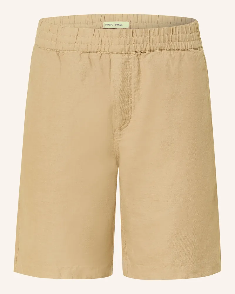 Samsøe & Samsøe Shorts Smith Mit Leinen beige Beige