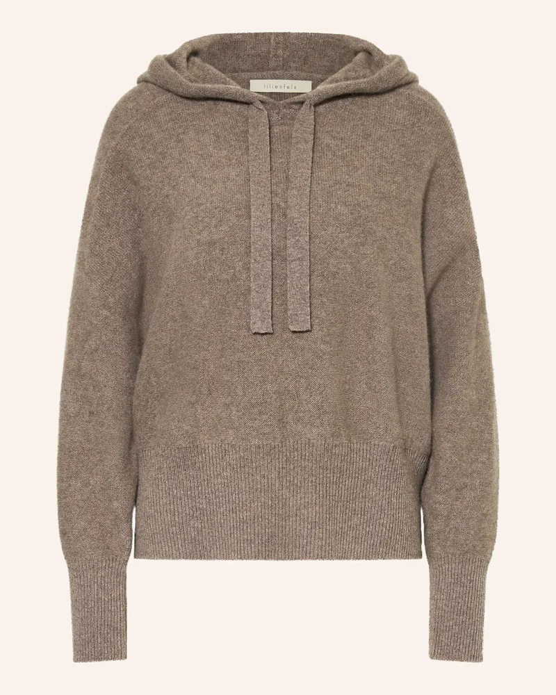lilienfels Strick-Hoodie Taupe