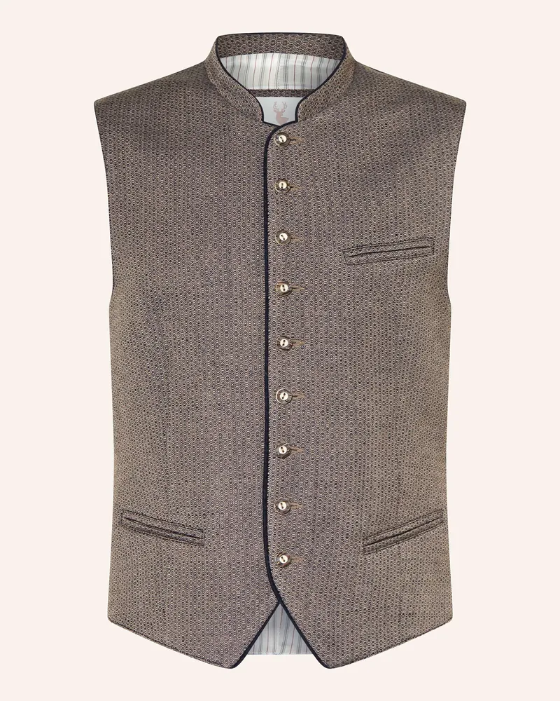 Johann & Johanna Trachtenweste Mit Leinen blau Dunkelblau