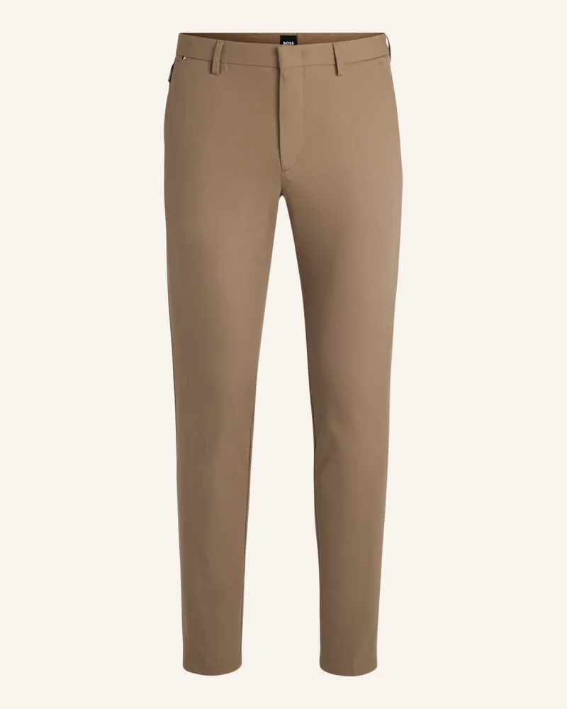 HUGO BOSS Casual Hose KAITO1_T Slim Fit Hellbraun