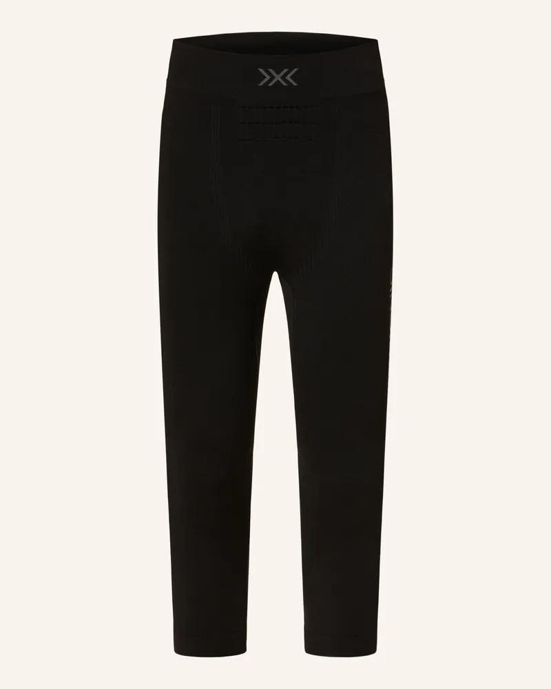X-Bionic Funktionswäsche-Hose MIGHTYWOOL mit Merinowolle und verkürzter Beinlänge Schwarz