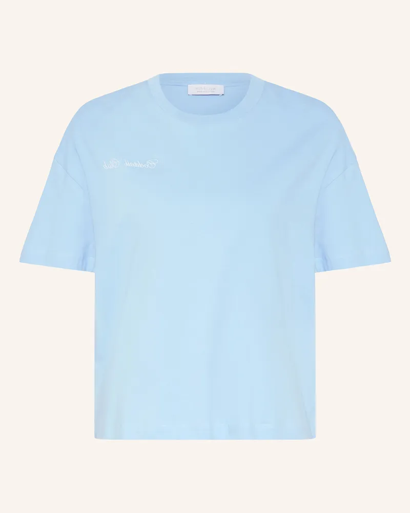 Rich&Royal T-Shirt mit Schmucksteinen Hellblau