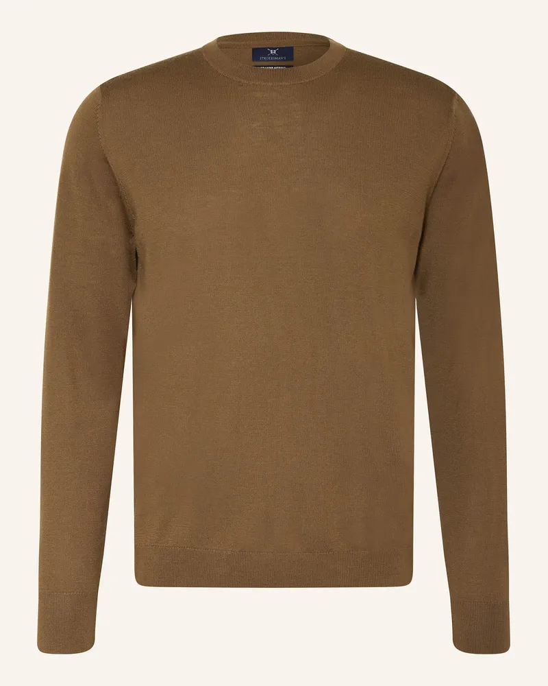 Strokesman's Pullover aus Merinowolle Braun