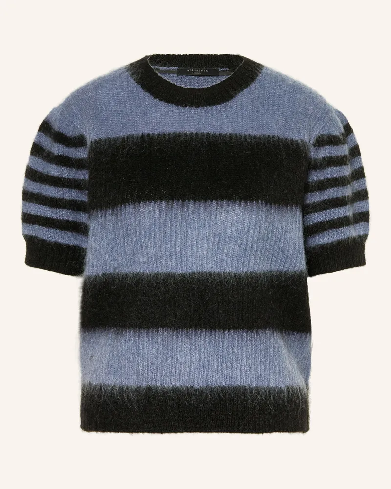 AllSaints Strickshirt CLEM mit Mohair Hellblau