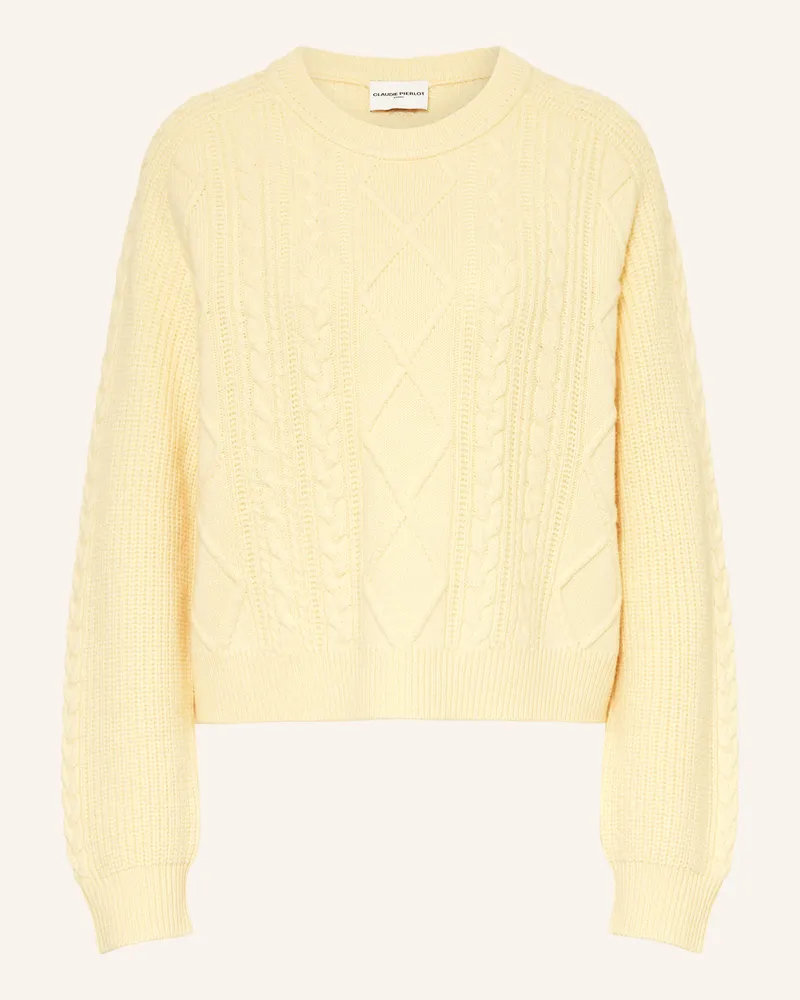 Claudie Pierlot Pullover Hellgelb