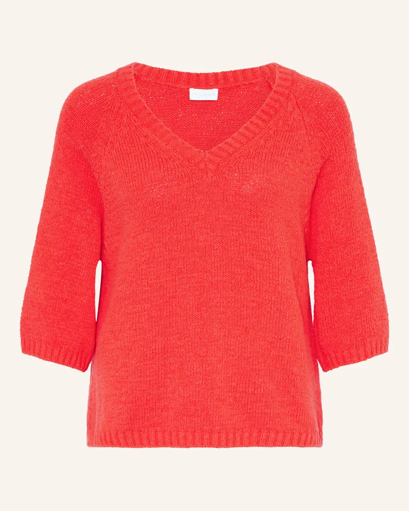 Milano Italy Pullover mit 3/4-Arm Rot