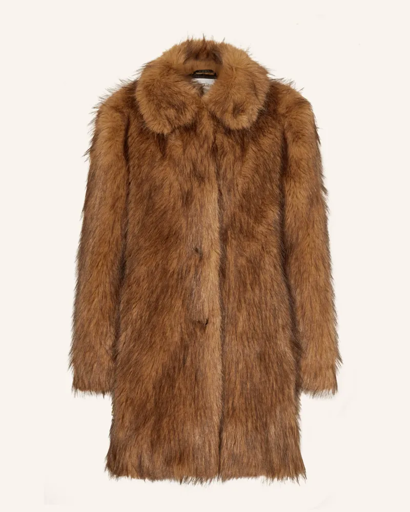 ba&sh Kunstfell-Mantel Lestor braun Beige