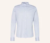 Trachtenhemd Lenz Slim Fit Mit Stehkragen blau
