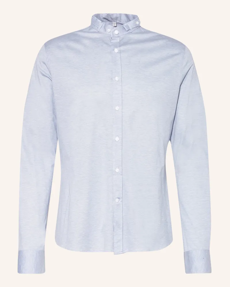 Gottseidank Trachtenhemd Lenz Slim Fit Mit Stehkragen blau 665