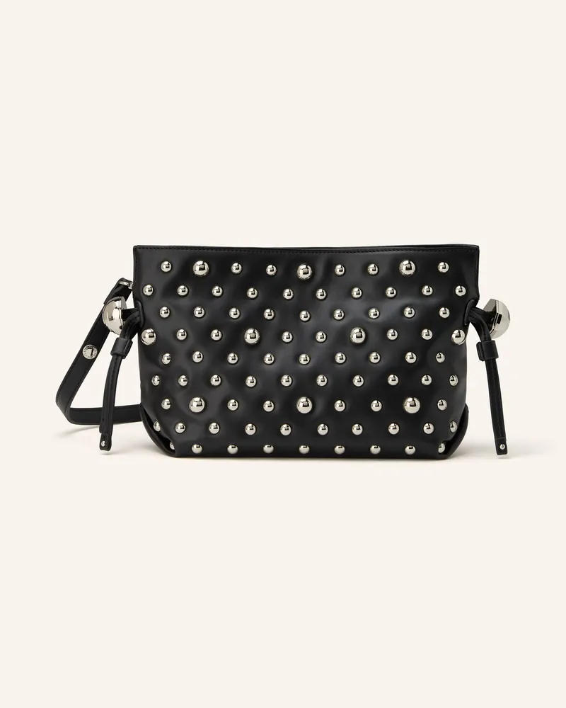 Liu Jo Schultertasche RICCY SMALL mit Nieten Schwarz