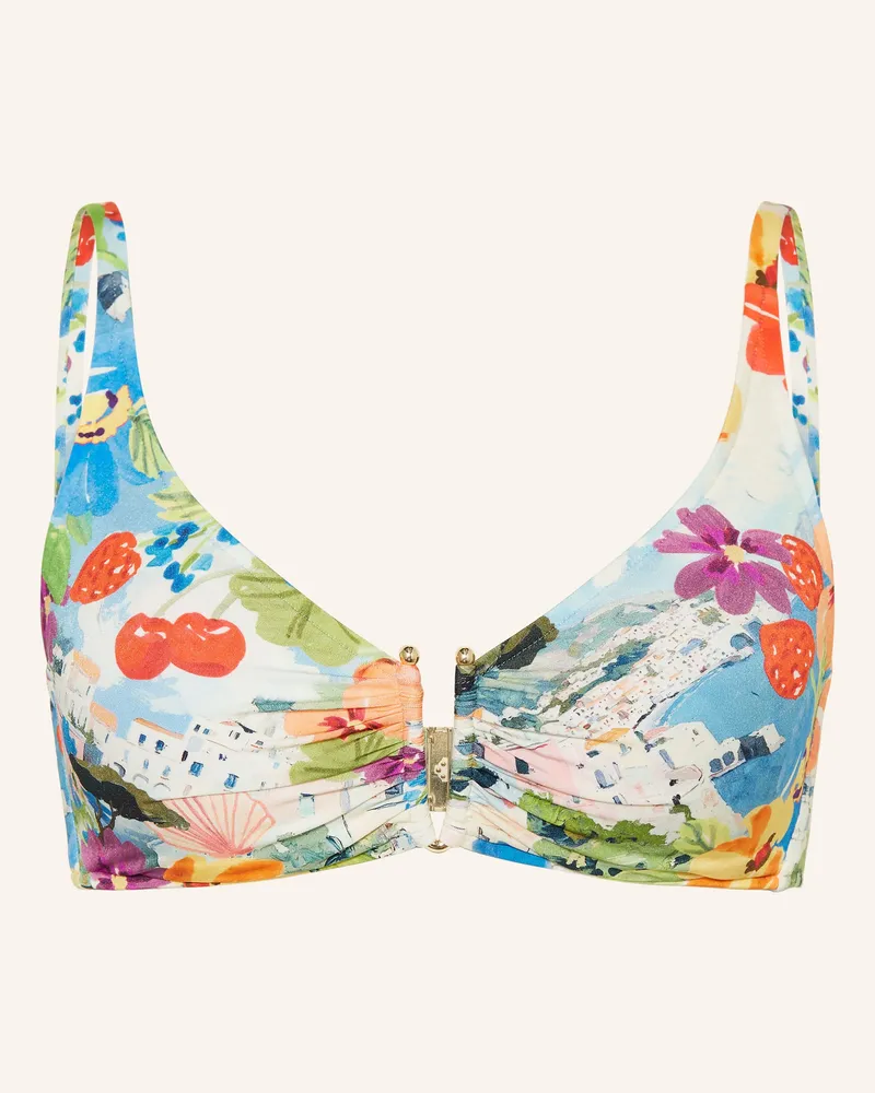 Maryan Mehlhorn Bralette-Bikini-Top Riviera gruen Blau