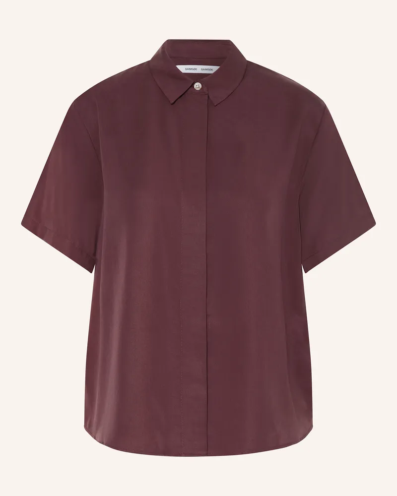 Samsøe & Samsøe Hemdbluse Mina rot Dunkelrot