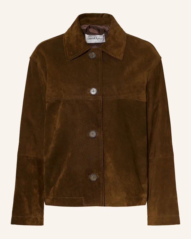 ottod’Ame Lederjacke beige Braun
