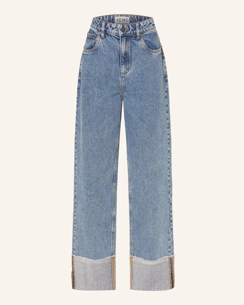 ICHI Wide Leg Jeans Ihaveny blau 200928