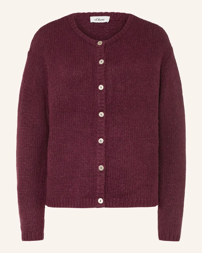 S.Oliver Strickjacke lila Dunkelrot