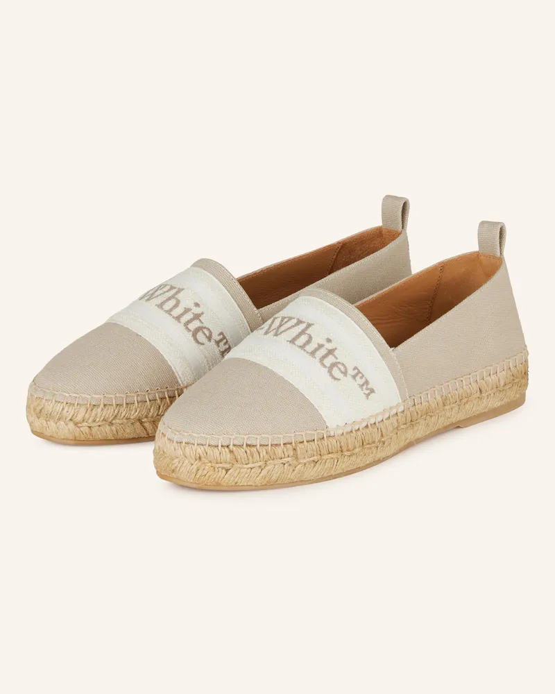 OFF-WHITE Espadrilles Bookish beige Creme