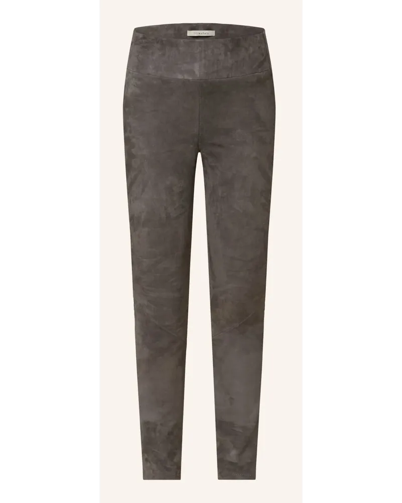 lilienfels Leder-Leggins Grau