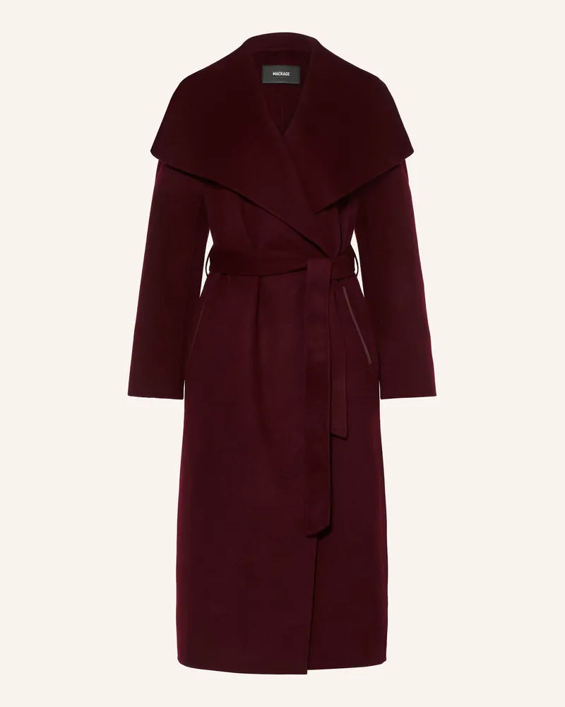 Mackage Wollmantel Mai rot Dunkelrot