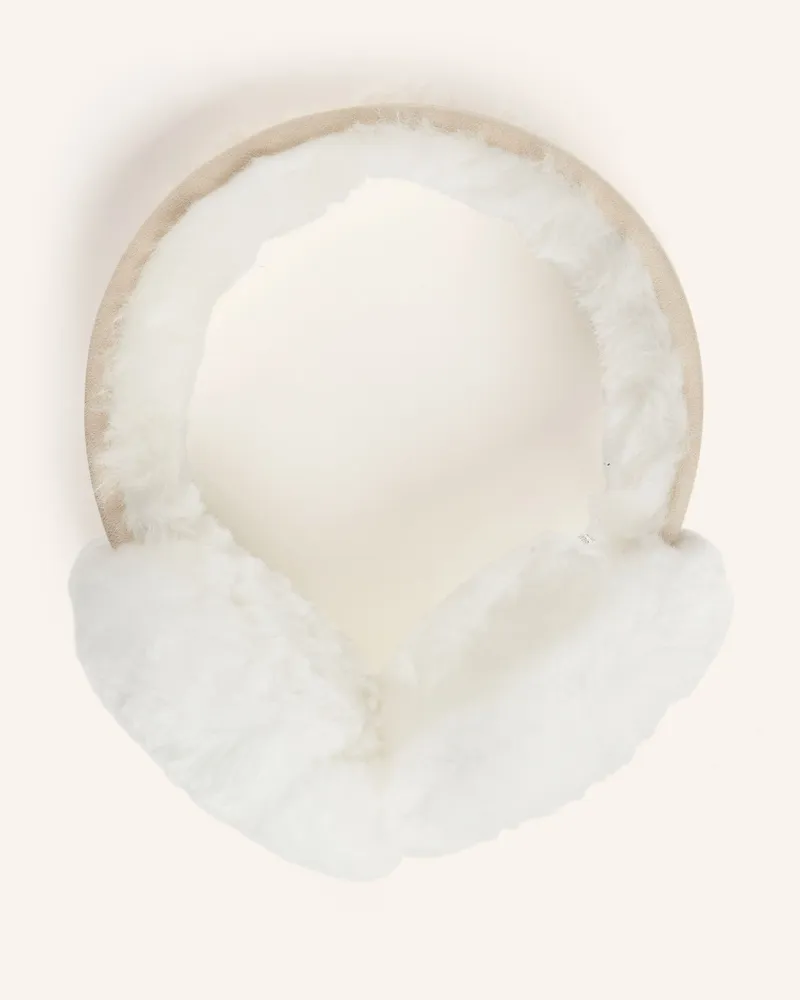 UGG Ohrenwärmer Mit Echtfell beige Beige
