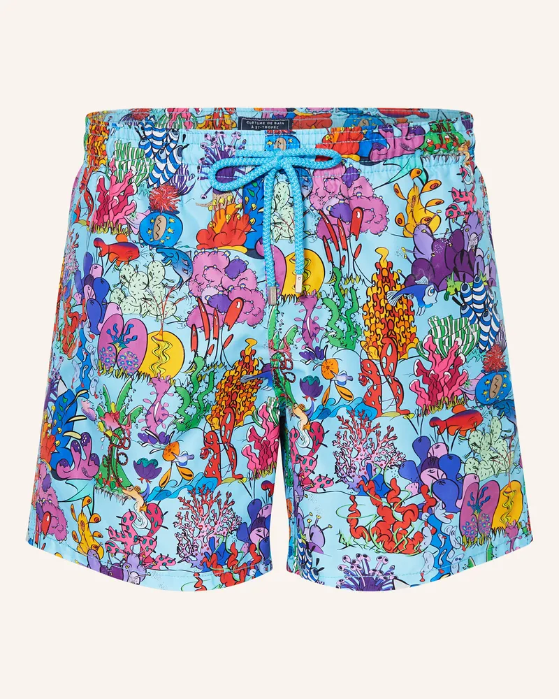 Vilebrequin Badeshorts MOOREA Hellblau