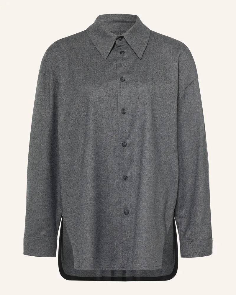 Rossi Oversized-Hemdbluse Siyan grau Dunkelgrau