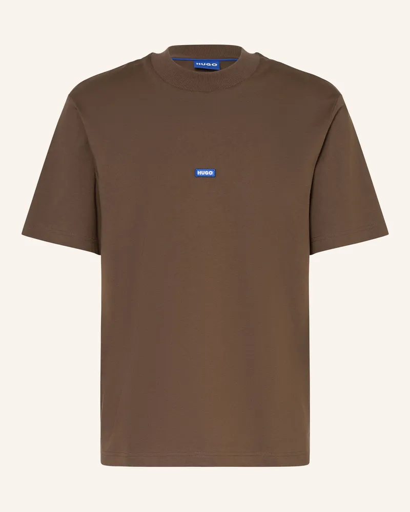 HUGO BOSS T-Shirt Nieros braun Dunkelbraun
