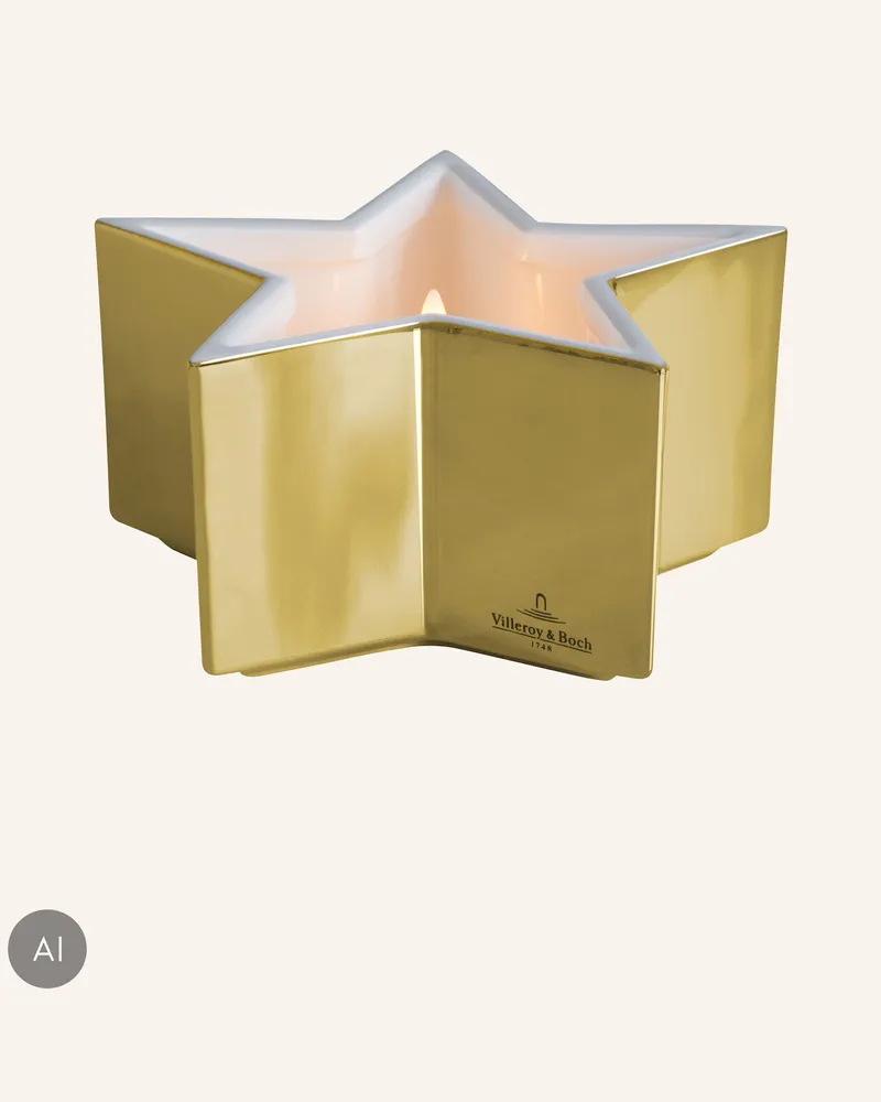 Villeroy & Boch Led Kerze Luzern S gold Gold