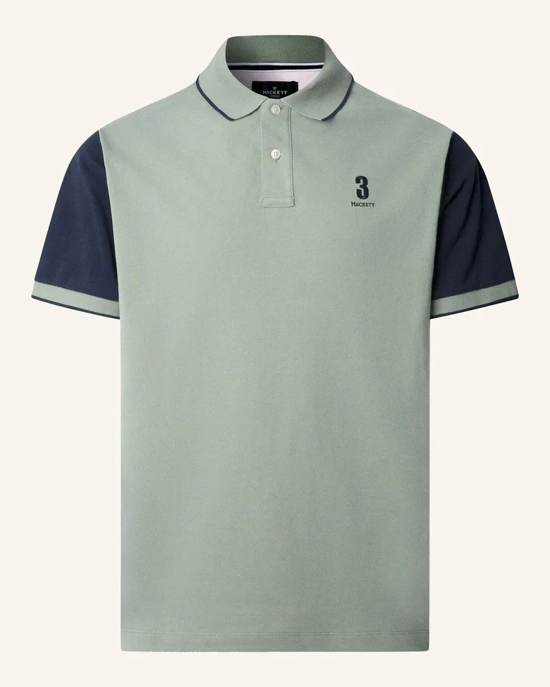 Hackett Poloshirt Heritage Nbr Bk Panel gruen Grün
