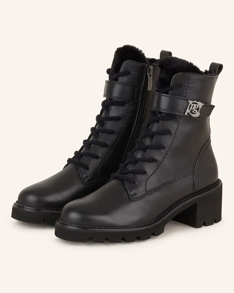 paul green Schnürboots Schwarz