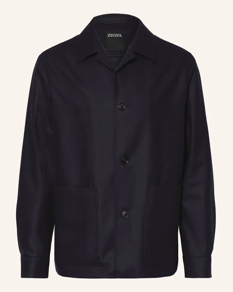 Ermenegildo Zegna Jacke blau Dunkelblau