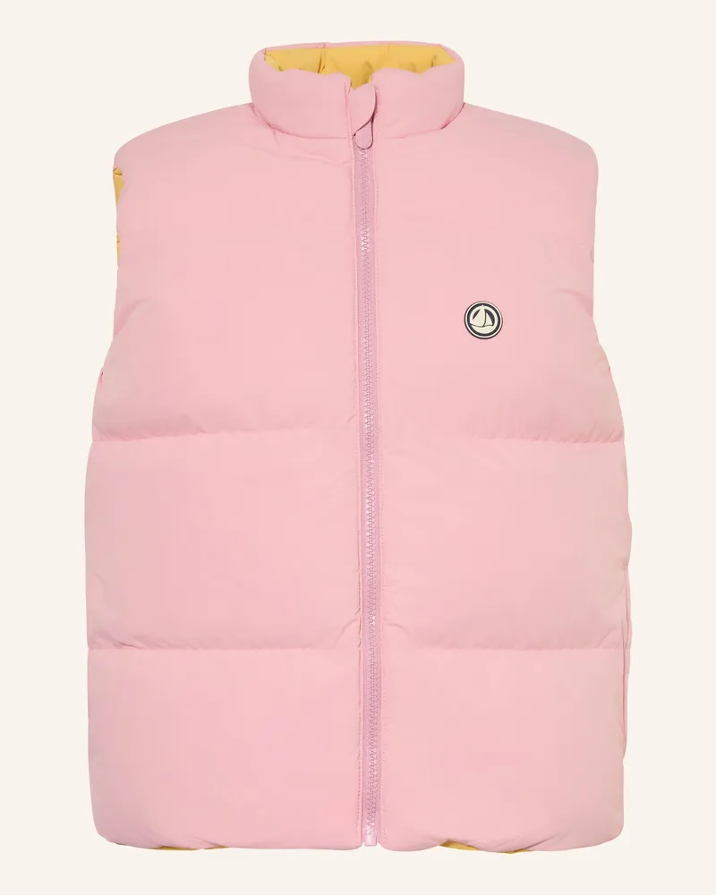 Petit Bateau Steppweste Zum Wenden rosa Rosa