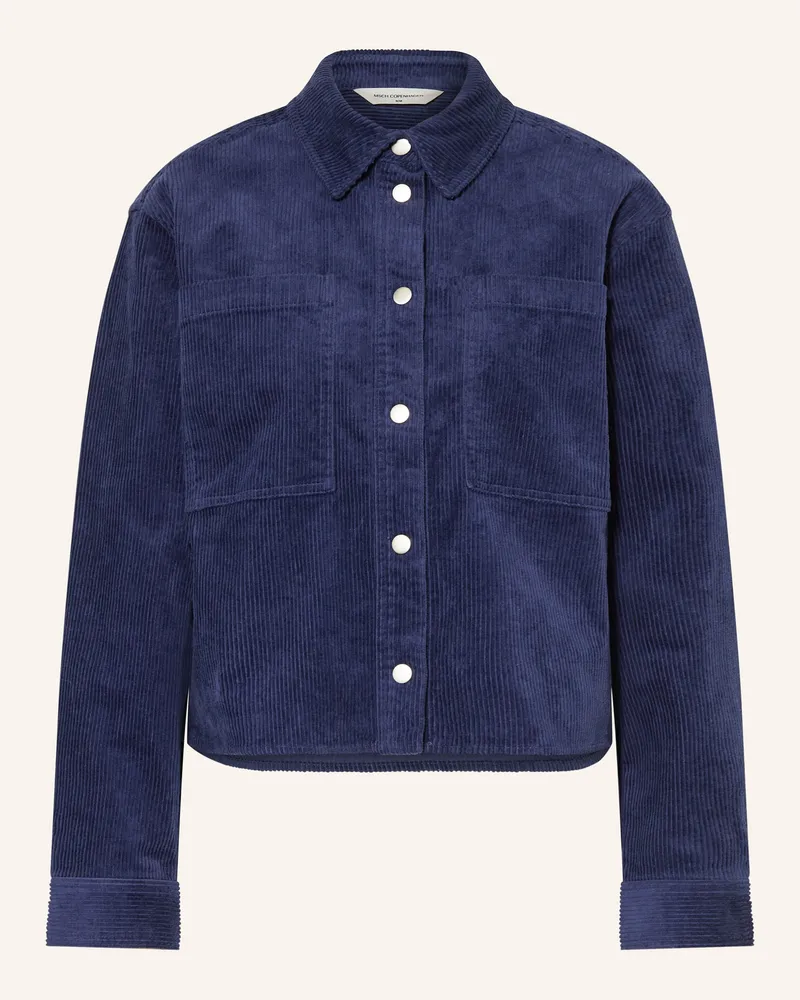 MOSS COPENHAGEN Cord-Overshirt Mscharcelle Geggo blau Dunkelblau