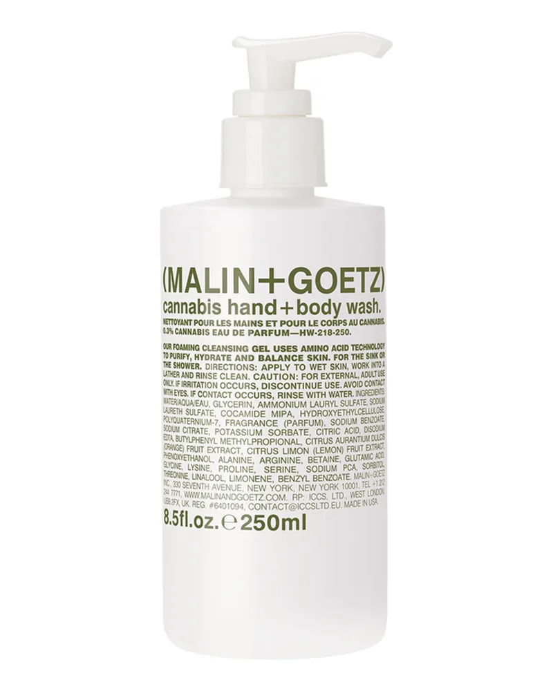 Malin+Goetz Cannabis Hand + Body Wash Körper- und Handwaschgel 250 ml 