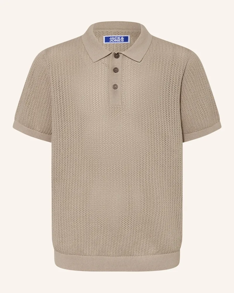 Jack & Jones Strick-Poloshirt Jess beige Beige