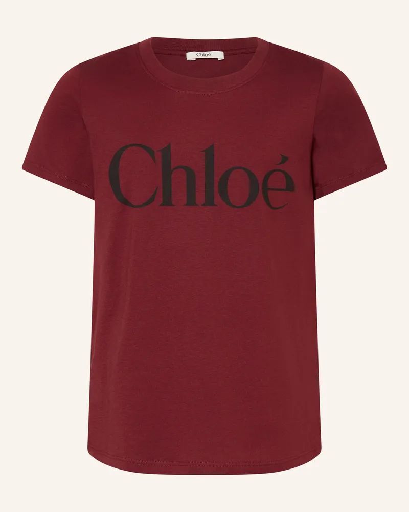 Chloé T-Shirt rot Dunkelrot