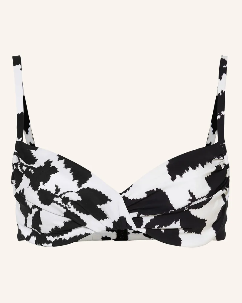 Maryan Mehlhorn Bügel-Bikini-Top Florascape schwarz Schwarz