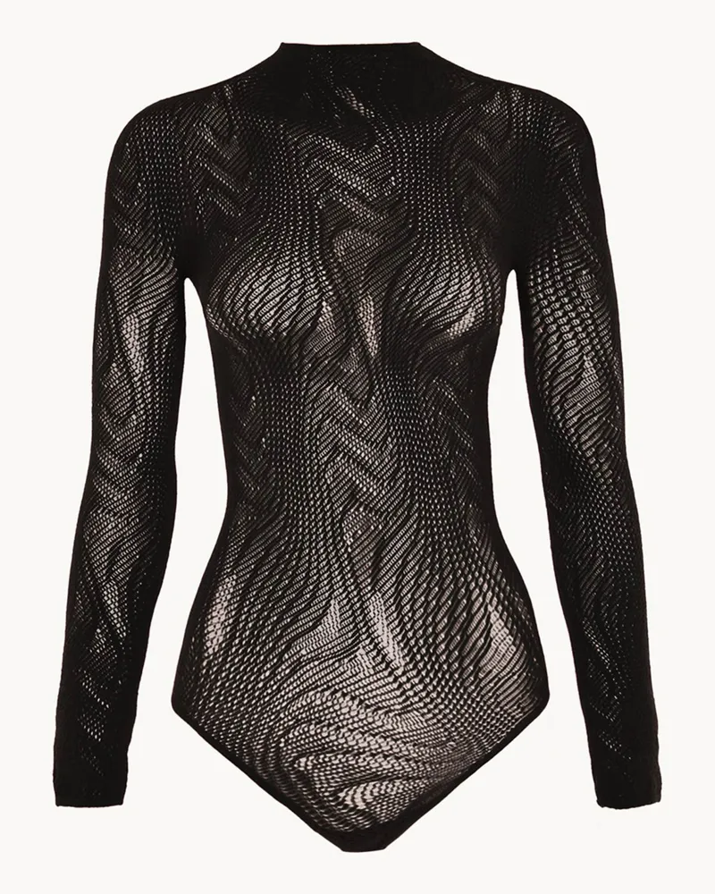 Wolford Body SNAKE NET STRING BODY Schwarz