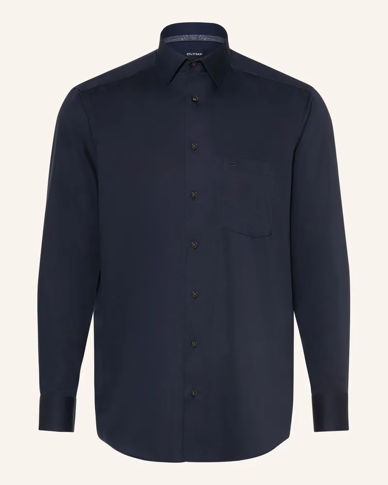 Olymp Hemd Luxor Comfort Fit blau Dunkelblau