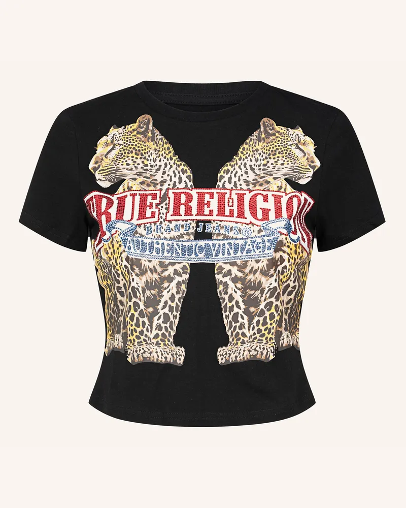 True Religion T-Shirt Crystal schwarz Schwarz