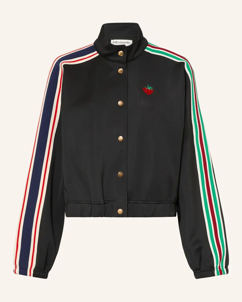 Lollys Laundry Blouson Brooklynnll Mit Galonstreifen schwarz Schwarz
