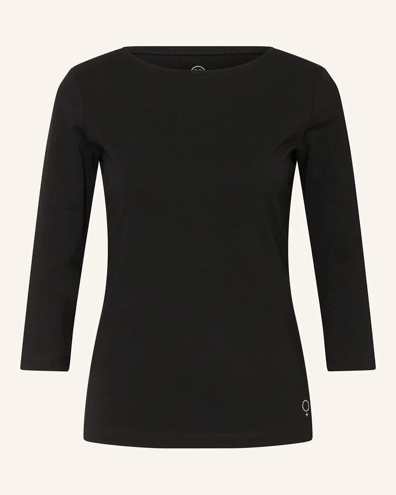 Boviva Shirt mit 3/4-Arm Schwarz