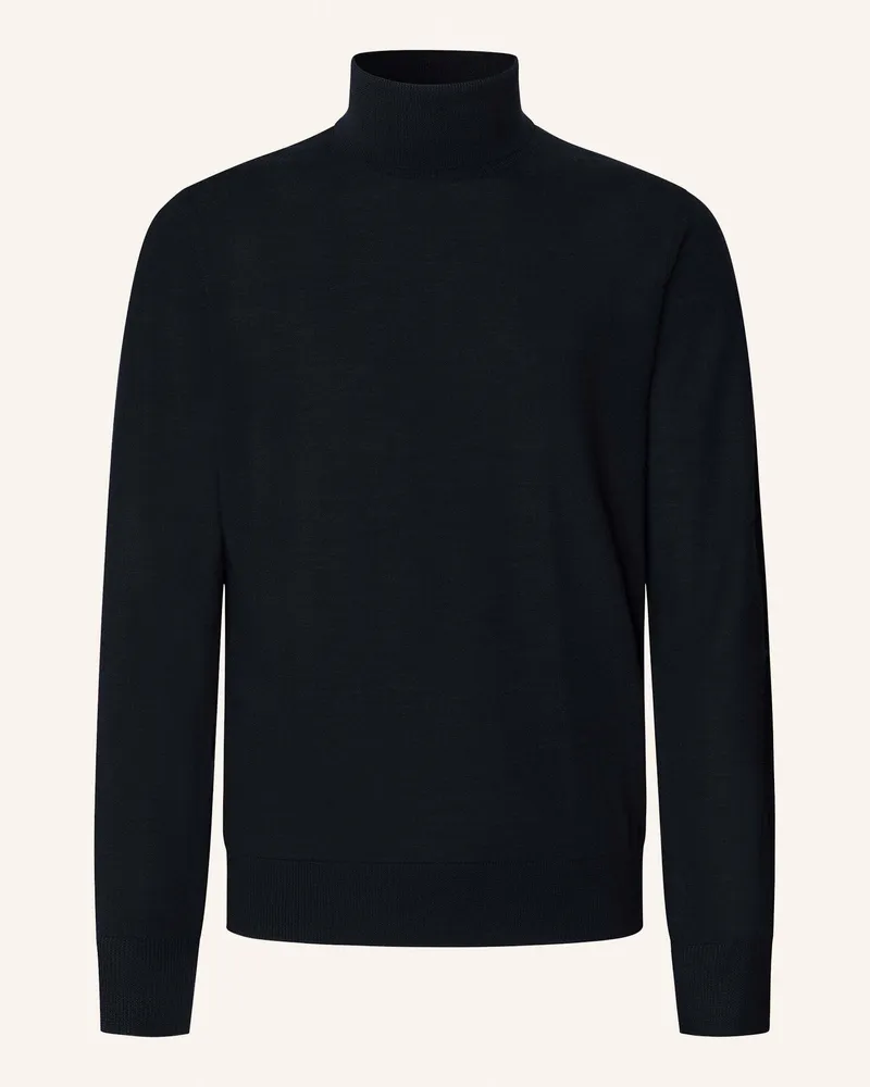 Hackett Pullover MERINO SILK ROLL NECK Blau